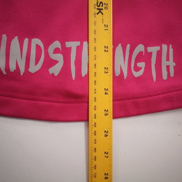 The Authentic T-shirt Company Ladies Fleece Lined Full Zip Pink Hoodie - Picture 13 of 14